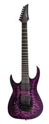 lefthand purple Agile guitar