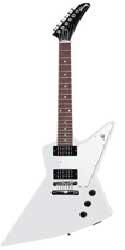 white explorer guitar